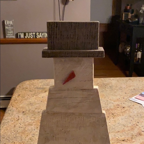 NWOT Hand made wooden snowman MAC creations. - Picture 5 of 5